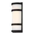 Dweled Latitude 14in LED Indoor and Outdoor Wall Light 3000K in Black WS-W526